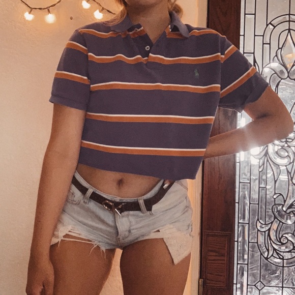 Urban Outfitters Tops - vintage cropped ralph lauren polo